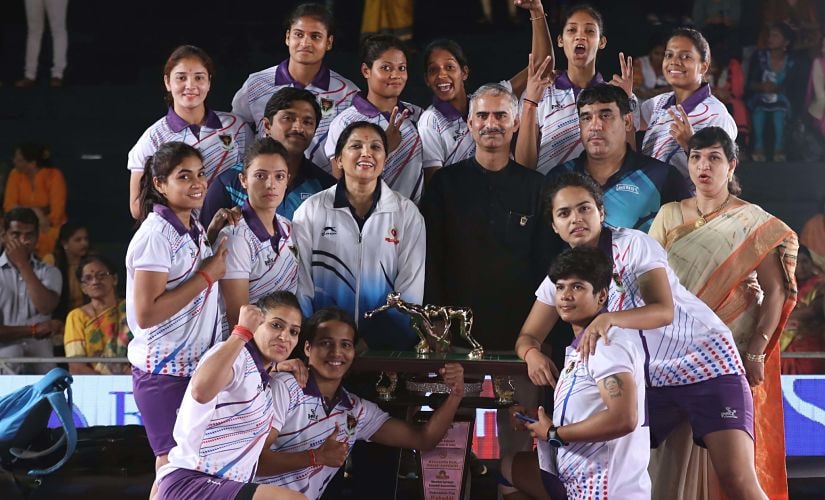Indian Railways held their nerves in a tense final against Himachal Pradesh to clinch the Federation Cup Kabaddi tournament. Image Courtesy: Mumbai Upnagar Kabaddi Association