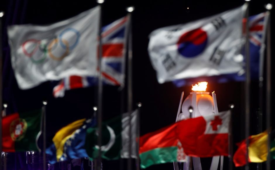 A general view shows the cauldron during the opening ceremony. Reuters A general view shows the cauldron during the opening ceremony. Reuters