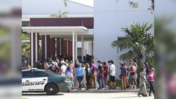As Donald Trump Govt mulls federal funding for guns in schools, Florida massacre survivors march 50 miles to Smith & Wesson HQ demanding gun control