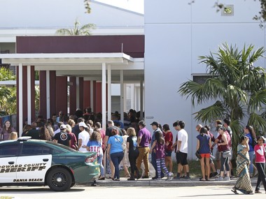 As Donald Trump Govt mulls federal funding for guns in schools, Florida massacre survivors march 50 miles to Smith & Wesson HQ demanding gun control As Donald Trump Govt mulls federal funding for guns in schools, Florida massacre survivors march 50 miles to Smith & Wesson HQ demanding gun control