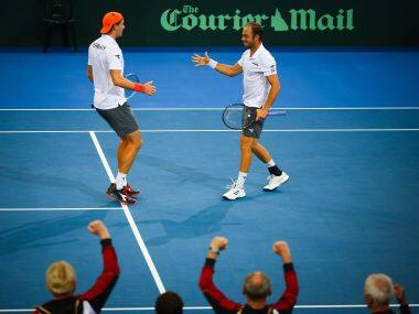 Davis Cup: Germany's Tim Puetz and Jan-Lennard Struff win thrilling doubles clash to take 2-1 lead against Australia