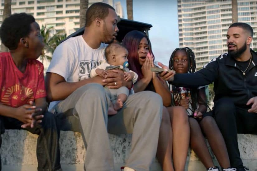Drake in his music video God's Plan. YouTube screenshot