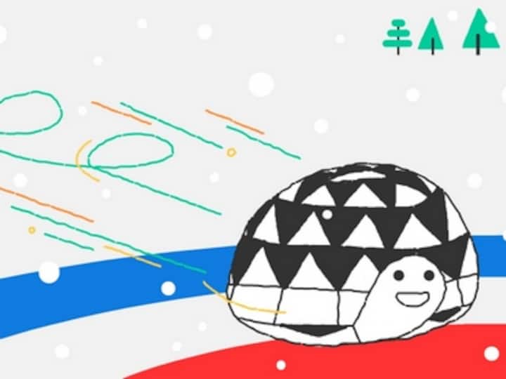Google Doodle Snow Games continue with a focus on a turtle that's obsessed with the sport of 'curling'