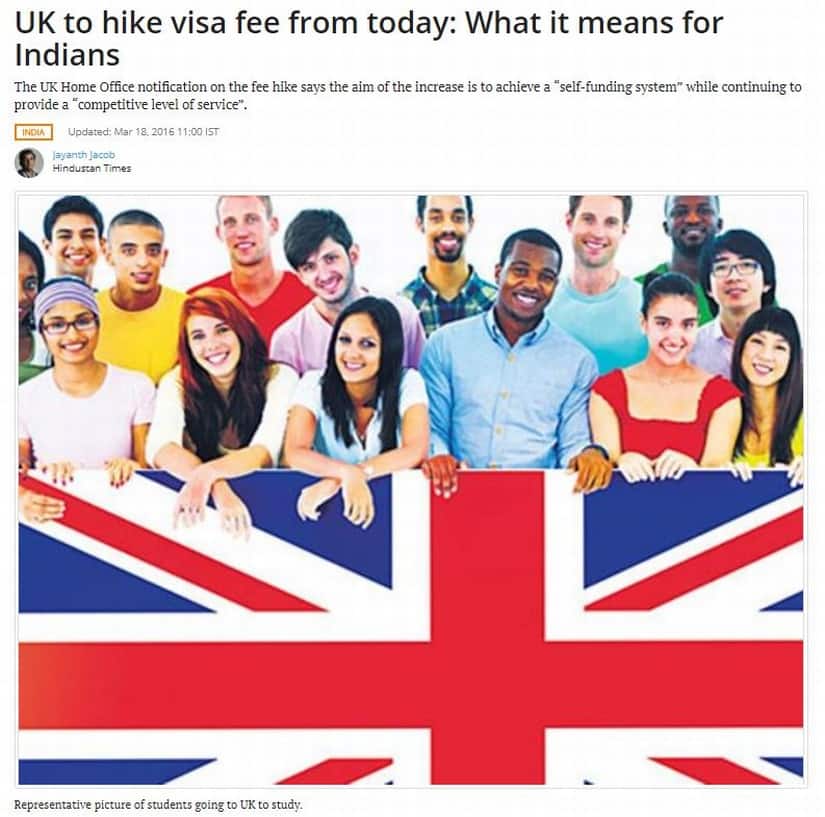 Visa. Image credit: Hindustan Times