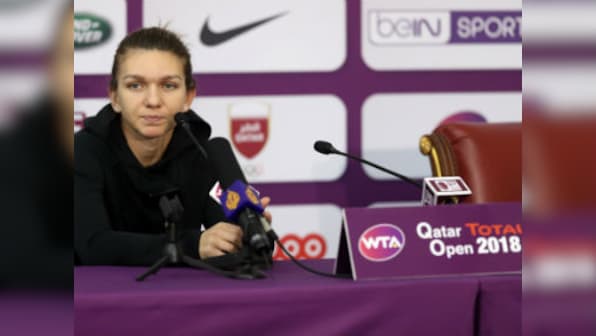 Qatar Open: Simona Halep withdraws due to foot injury; Carolina Wozniacki beats Angelique Kerber to enter semis