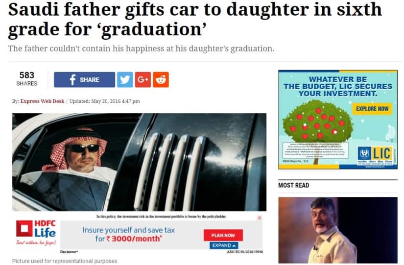 Saudis. Image credit: The Indian Express