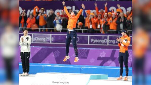 Winter Olympics 2018: Speed skater Ireen Wust wins 1,500m to become first Dutch athlete with five gold medals