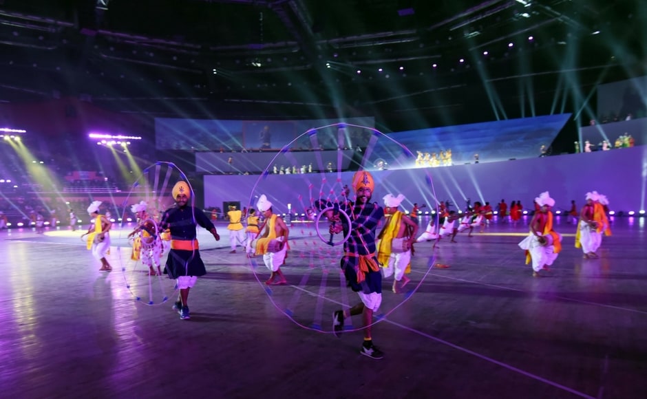 There was a cultural programme that celebrated the legend of Dronacharya and his ace student Arjuna, the two heroes who are commemorated by the National Sports Awards for Coaches and Athletes respectively. Image Courtesy: Agencies There was a cultural programme that celebrated the legend of Dronacharya and his ace student Arjuna, the two heroes who are commemorated by the National Sports Awards for Coaches and Athletes respectively. Image Courtesy: Agencies