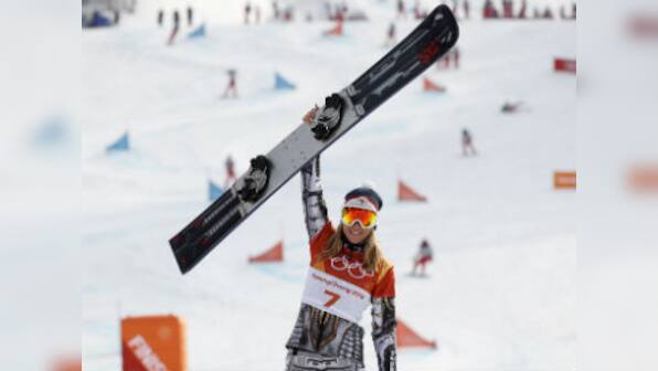 Winter Olympics 2018: Ester Ledecka wins historic skiing-snowboard double at Pyeongchang with parallel giant slalom gold