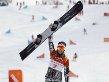 Winter Olympics 2018: Ester Ledecka wins historic skiing-snowboard double at Pyeongchang with parallel giant slalom gold
