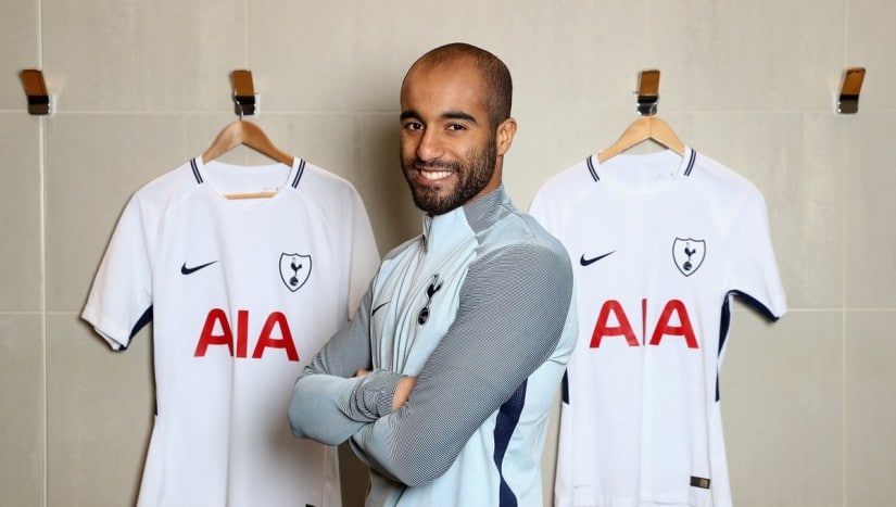 Tottenham signed the Paris Saint-Germain winger Lucas Moura for £25m on a five-and-a-half- year deal. Image ocurtesy: Twitter/@SpursOfficial 