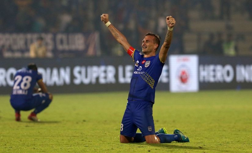 Mumbai City FC captain Lucian Goian netted a late winner to keep his side in the race for semi-finals. ISL