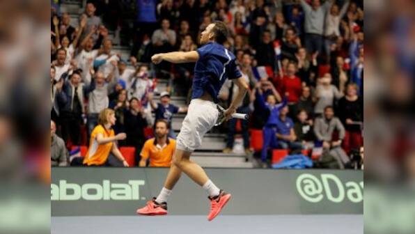 Davis Cup: Defending champions France defeat Netherlands 3-1 to join Spain, Croatia in quarter-finals