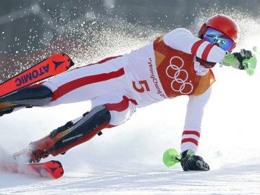 Winter Olympics 2018: Men's slalom favourite Marcel Hirscher crashes out, ends pursuit of third gold at Pyeongchang