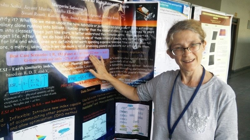 Margarita Safonova at ASI conference in Hyderabad.