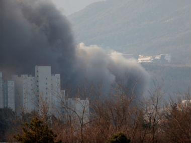 Winter Olympics 2018: Massive fire breaks out near athlete and media villages in Pyeongchang Winter Olympics 2018: Massive fire breaks out near athlete and media villages in Pyeongchang