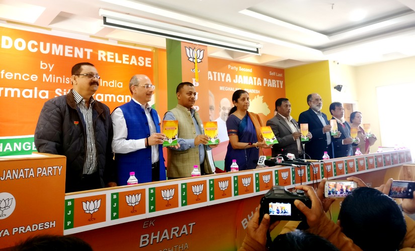 Meghalaya Election 2018: BJP promises pension, jobs and pukka roads in manifesto, keeps options open for post-poll alliances Meghalaya Election 2018: BJP promises pension, jobs and pukka roads in manifesto, keeps options open for post-poll alliances