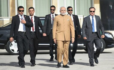 Narendra Modi arrives on historic visit to Palestine, meets President Mahmoud Abbas