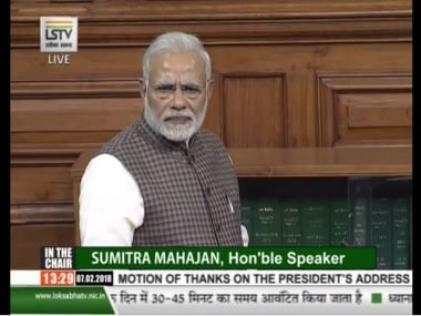 Prime Minister Narendra Modi addressed the Lok Sabha. Twitter @BJP4India