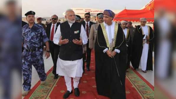 Narendra Modi arrives in Oman on last leg of West Asia visit, to hold talks with Sultan Qaboos bin Said