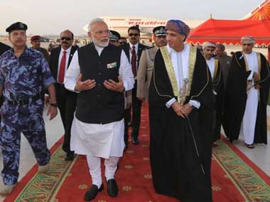 Narendra Modi arrives in Oman on last leg of West Asia visit, to hold talks with Sultan Qaboos bin Said Narendra Modi arrives in Oman on last leg of West Asia visit, to hold talks with Sultan Qaboos bin Said