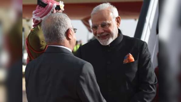 Narendra Modi arrives in Jordan on first leg of three-nation West Asia visit, to meet its leader King Abdullah II