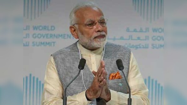Narendra Modi champions Aadhaar and GST in Dubai, says technology must be used for development, not destruction
