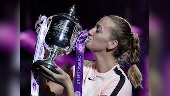 St Petersburg Ladies Trophy: Petra Kvitova outplays defending champion Kristina Mladenovic to clinch title