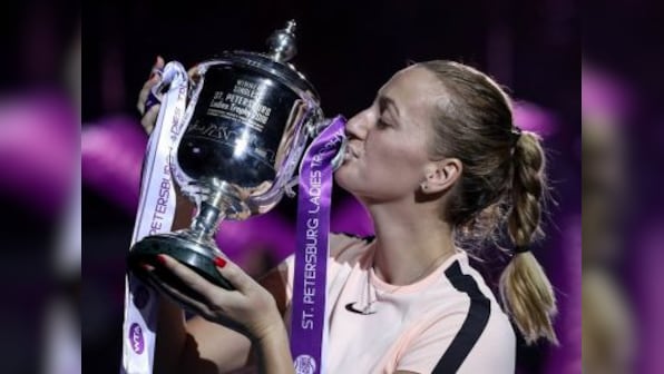 St Petersburg Ladies Trophy: Petra Kvitova outplays defending champion Kristina Mladenovic to clinch title