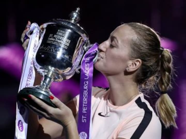 St Petersburg Ladies Trophy: Petra Kvitova outplays defending champion Kristina Mladenovic to clinch title
