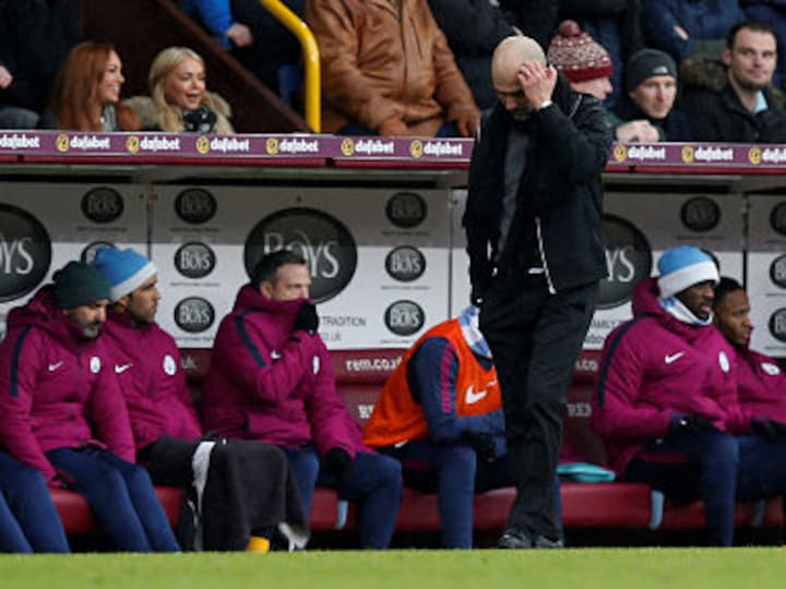 Premier League: Pep Guardiola claims he didn't have enough players to fill bench after fielding six substitutes in Burnely clash