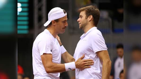 Davis Cup: Roger Federer-less Switzerland ousted by Kazakhstan; USA beat Serbia to enter quarter-finals