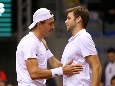Davis Cup: Roger Federer-less Switzerland ousted by Kazakhstan; USA beat Serbia to enter quarter-finals Davis Cup: Roger Federer-less Switzerland ousted by Kazakhstan; USA beat Serbia to enter quarter-finals