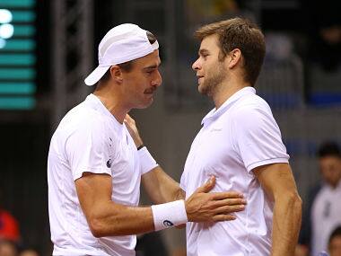 Davis Cup: Roger Federer-less Switzerland ousted by Kazakhstan; USA beat Serbia to enter quarter-finals