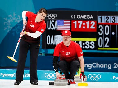 Winter Olympics 2018: Curling gets Pyeongchang Games underway as USA thump Russian mixed doubles team