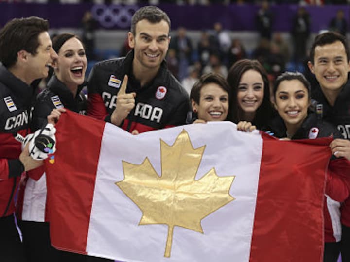 Winter Olympics 2018: Figure skaters Tessa Virtue and Scott Moir inspire Canada to first gold at Pyeongchang