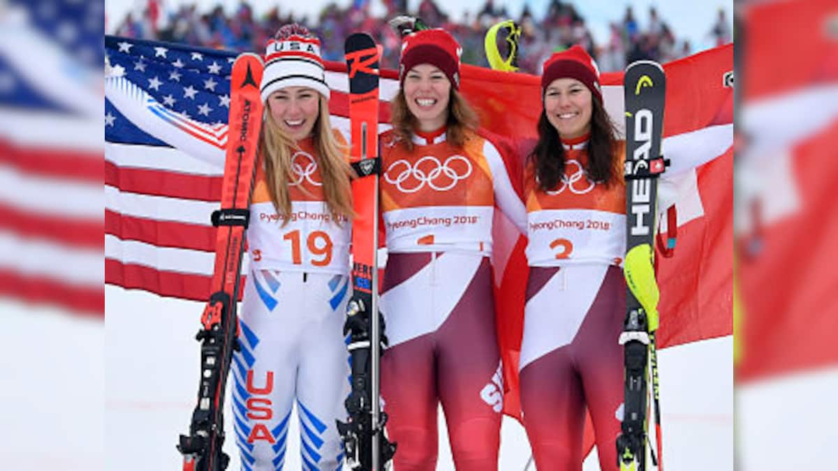 Winter Olympics 2018 Michelle Gisin pips Mikaela Shiffrin to gold in