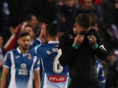 La Liga: Cristiano Ronaldo-less Real Madrid handed shock defeat by Espanyol ahead of Paris Saint-Germain tie