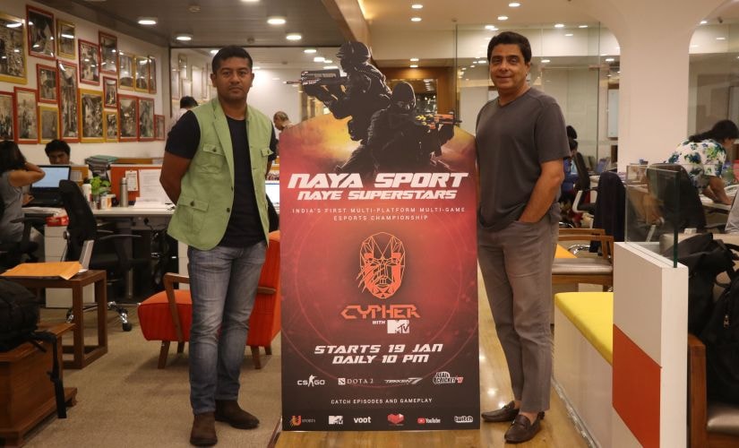 Supratik Sen and Ronnie Screwvala, the co-founders of U Sports, which has started U Cypher