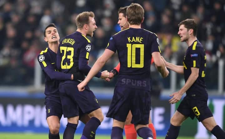 Tottenham Hotspur hold Juventus, Manchester City thrash Basel in Champions League last-16 tie Tottenham Hotspur hold Juventus, Manchester City thrash Basel in Champions League last-16 tie
