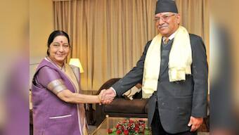 Sushma Swaraj assures India's support for political stability in Nepal, meets former PM Prachanda