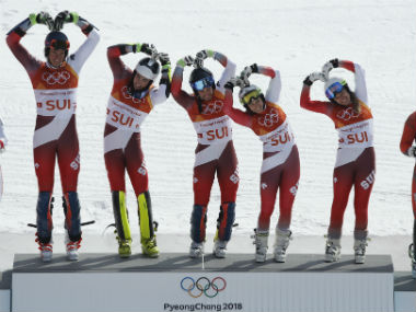 Winter Olympics 2018: Switzerland oust rivals Austria to claim inaugural alpine team skiing gold; Norway take bronze Winter Olympics 2018: Switzerland oust rivals Austria to claim inaugural alpine team skiing gold; Norway take bronze