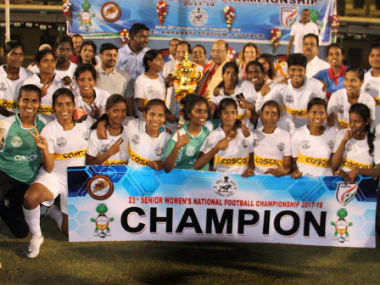 Tamil Nadu win maiden senior women's national football championship after beating Manipur Tamil Nadu win maiden senior women's national football championship after beating Manipur