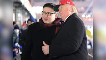 What nuclear war? Donald Trump and Kim Jong-un lookalikes make peace at cold Winter Olympics opening ceremony