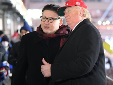 What nuclear war? Donald Trump and Kim Jong-un lookalikes make peace at cold Winter Olympics opening ceremony What nuclear war? Donald Trump and Kim Jong-un lookalikes make peace at cold Winter Olympics opening ceremony