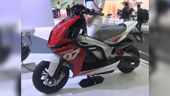Auto Expo 2018: The TVS Creon concept scooter uses electricity to out-accelerate most sports cars
