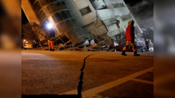 Taiwan earthquake: Five killed, 247 injured as emergency responders struggle to locate the dozens missing