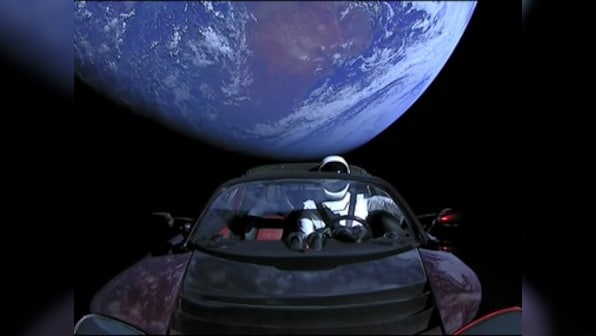 Tesla Roadster which SpaceX sent to space via the Falcon Heavy approaches asteroid belt which is way beyond Mars