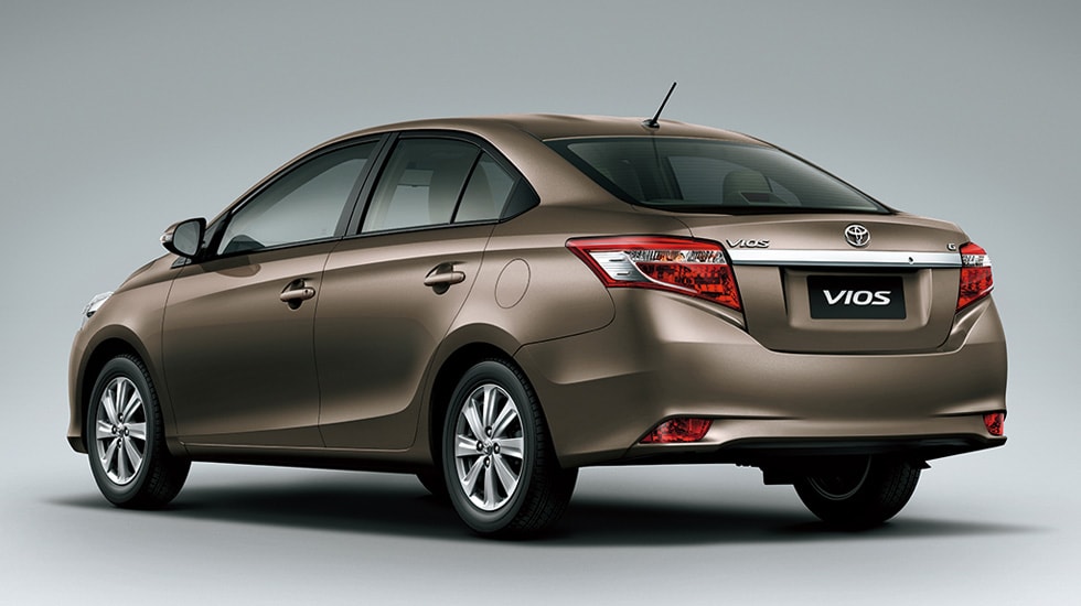 A rear view of the Toyota Vios. Image: Toyota Global