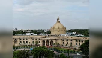 Ruckus in UP Assembly on first day of budget session; Opposition throws paper balls, planes during governor's address
